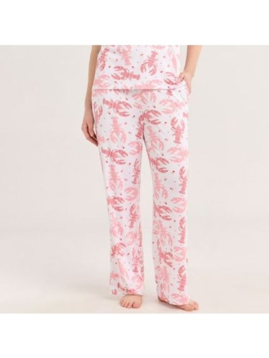 Joyspun Other - Lobster Print Women’s Pajama Pants Elastic Waist White & Red XL (16-18) By Joysp